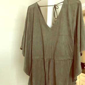 Faux-velvet Charlotte Russe jumper.